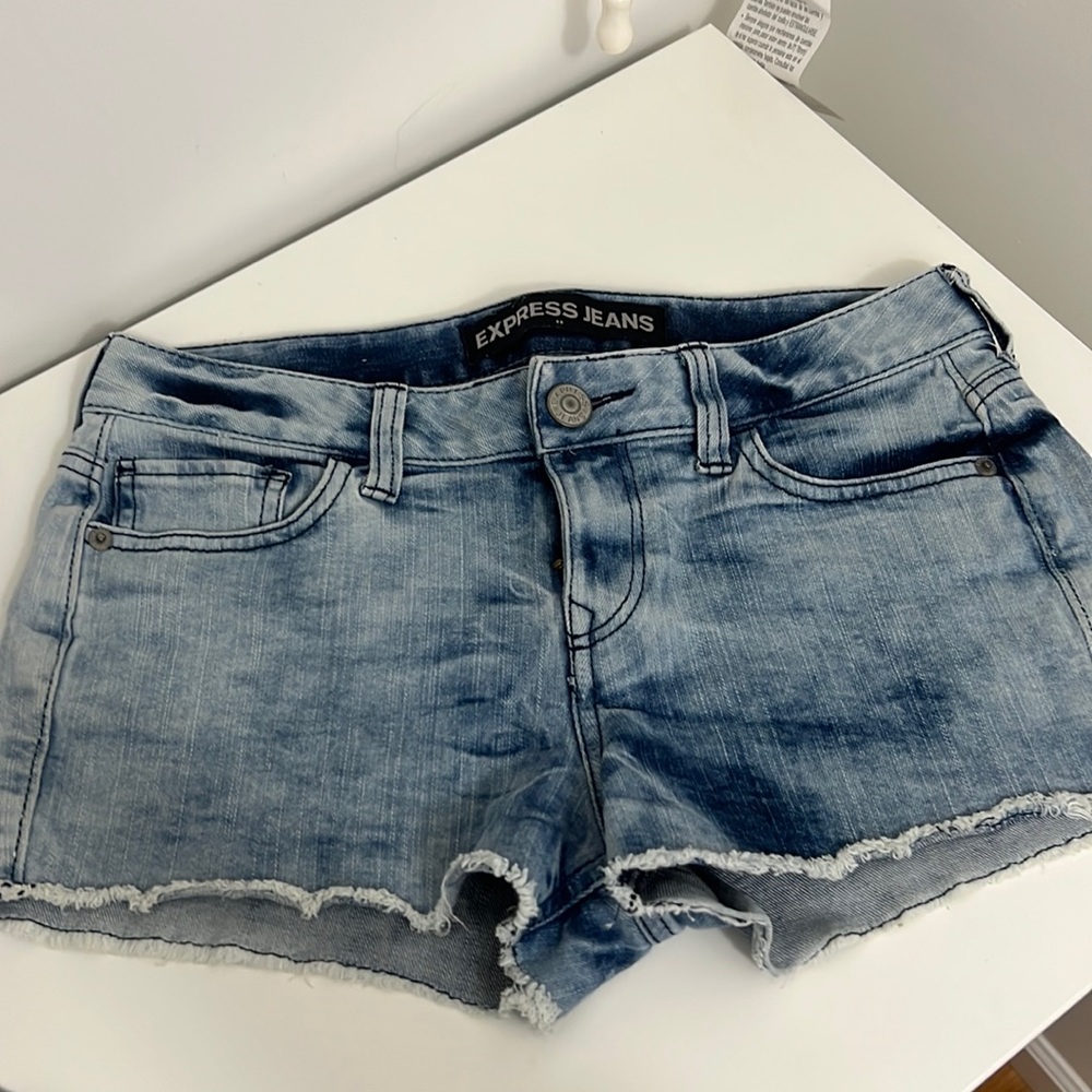 Express denim shorts